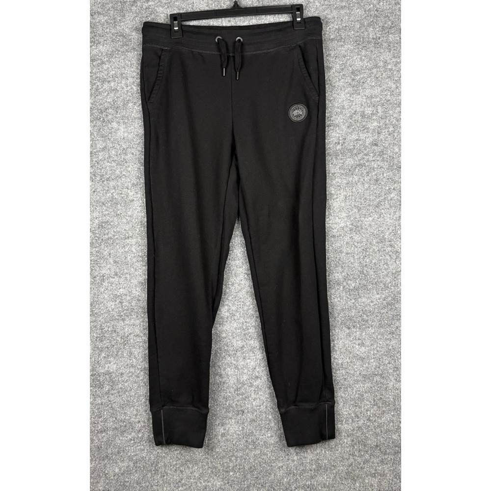 Canada Goose Muskoka Jogger Pants Womens M Black 7402LB Made Italy Sweatpants
